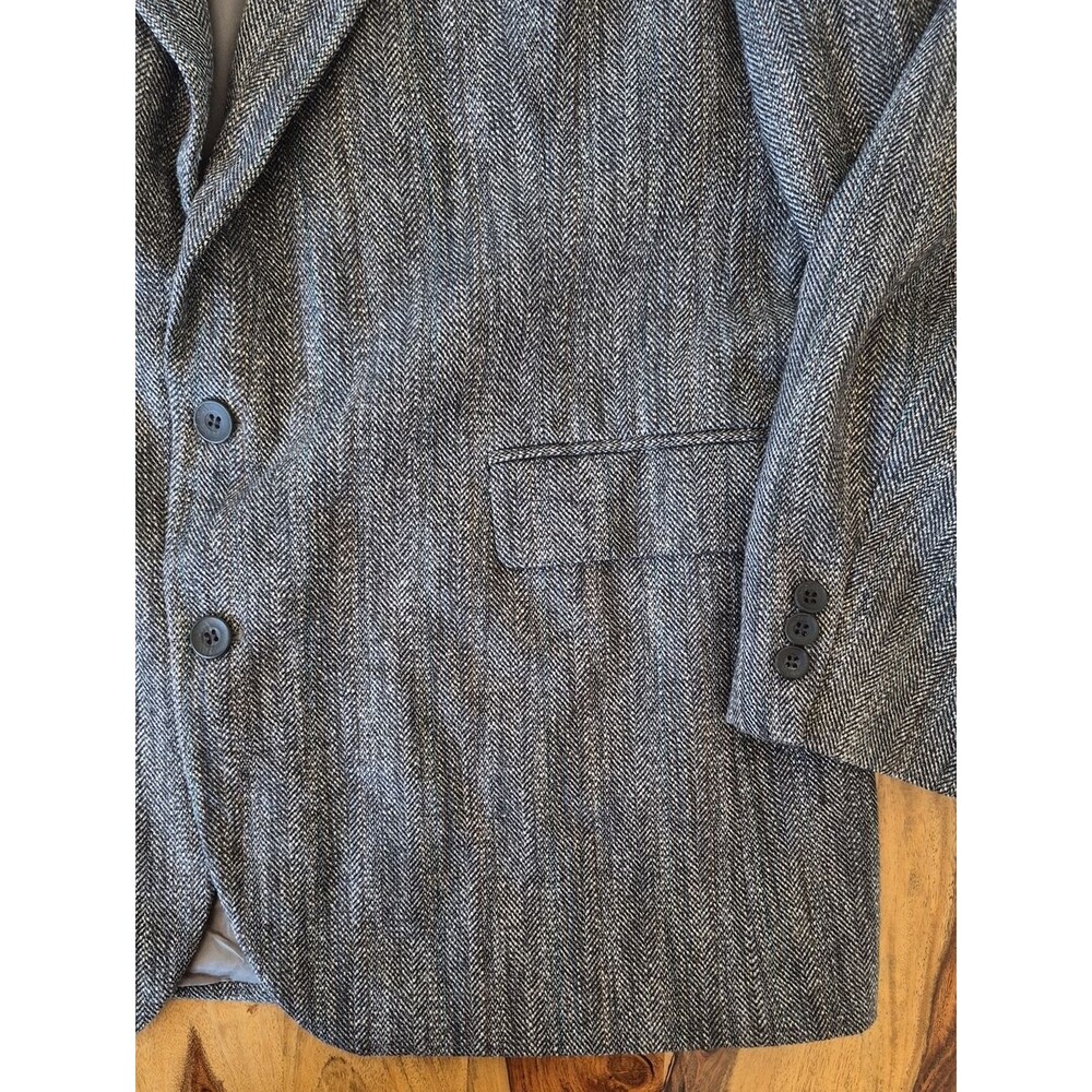 Hagger Imperial Vintage Multi Color 100% Wool Two Button Blazer Sz 46L - Picture 12 of 15
